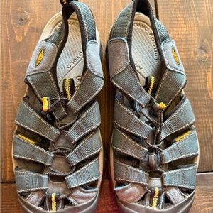Keen Outdoor Sandals in Black and Yellow